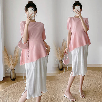 Maternity Shirt and Skirt Set