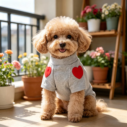Teddy Heart Pet Sweater