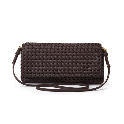 Woven Leather Shoulder Bag