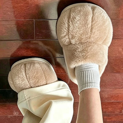Women's Cat Paw Plush Slippers