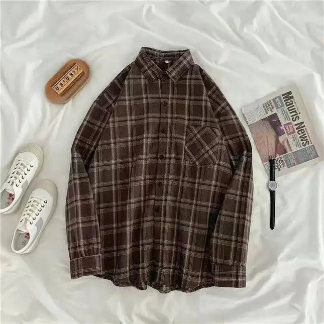 Women's Retro Plaid Shirt