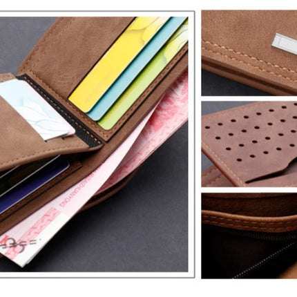 Men's Leather Trifold Wallet