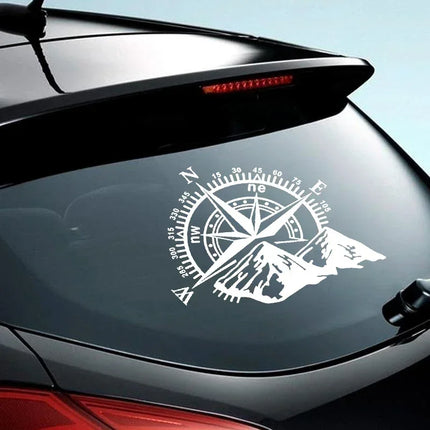 Mountain Compass Vinyl Car Decal