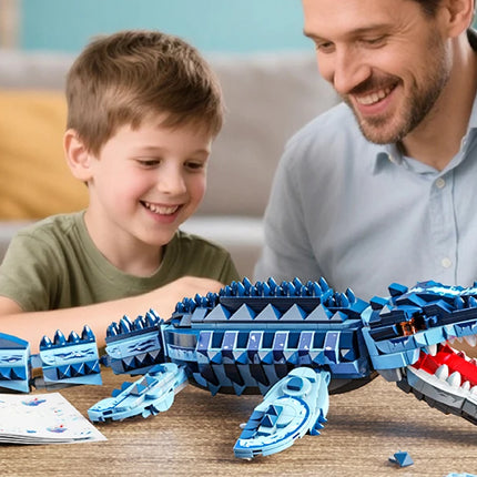 Mosasaurus Dinosaur Building Block Set