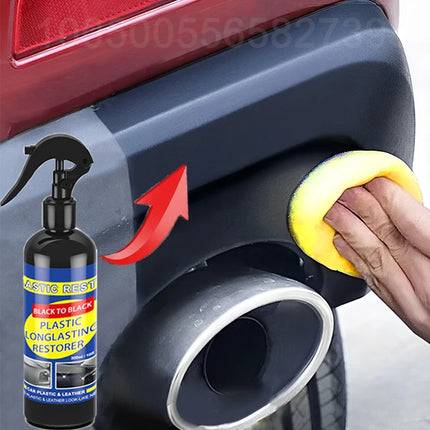 Car Plastic Restorer & Black Shine