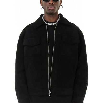 Men's Suede Windbreaker