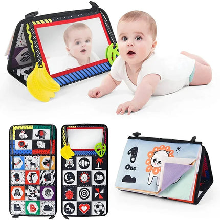 Baby Sensory Cloth Book with Mirror for Early Learning