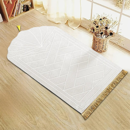 Thick Sponge Prayer Mat with Tassels