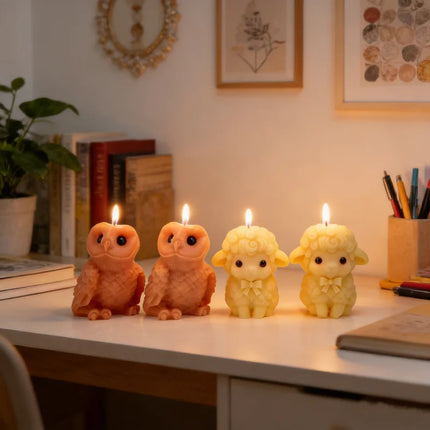 Cute Sheep Silicone Candle Mold