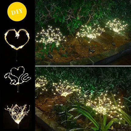 LED Solar Firework String Lights