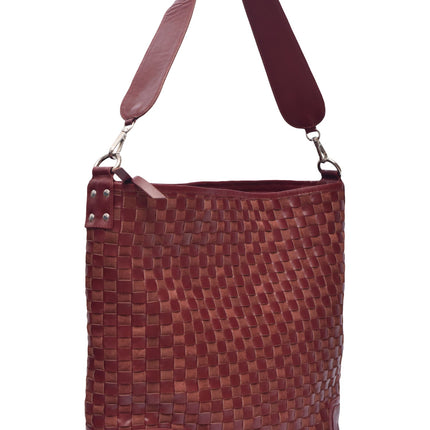 Soho Lane Woven Leather Shoulder Bag