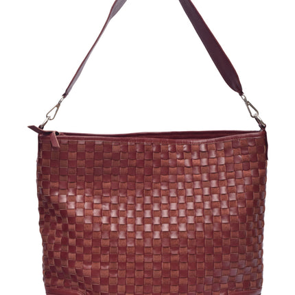 Soho Lane Woven Leather Shoulder Bag
