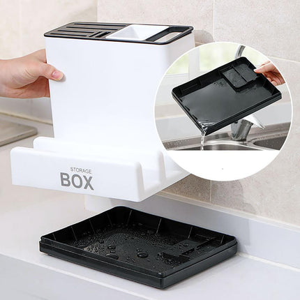 Space-Saving Kitchen Organizer for Tableware and Essentials