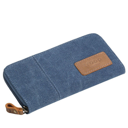 Canvas Zip Around Wallet Purse