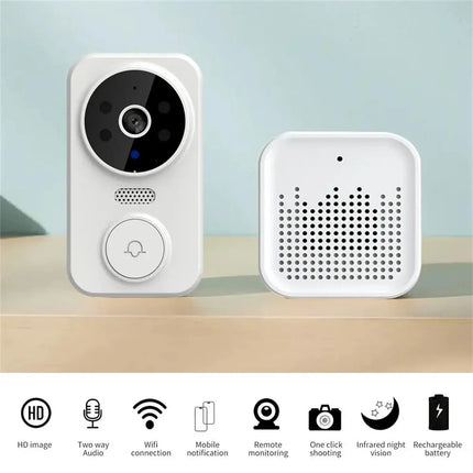 NNEOBA M8 Wireless Video Doorbell Camera (1080p HD)