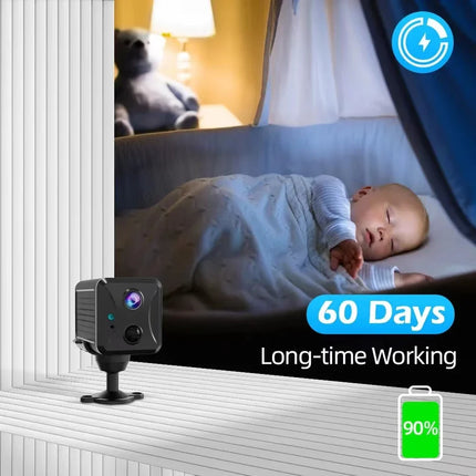 NNEOBA Mini 4G Security Camera WiFi Ultra HD CCTV