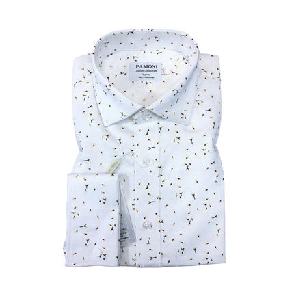 Pollen Motif Cotton Casual Shirt