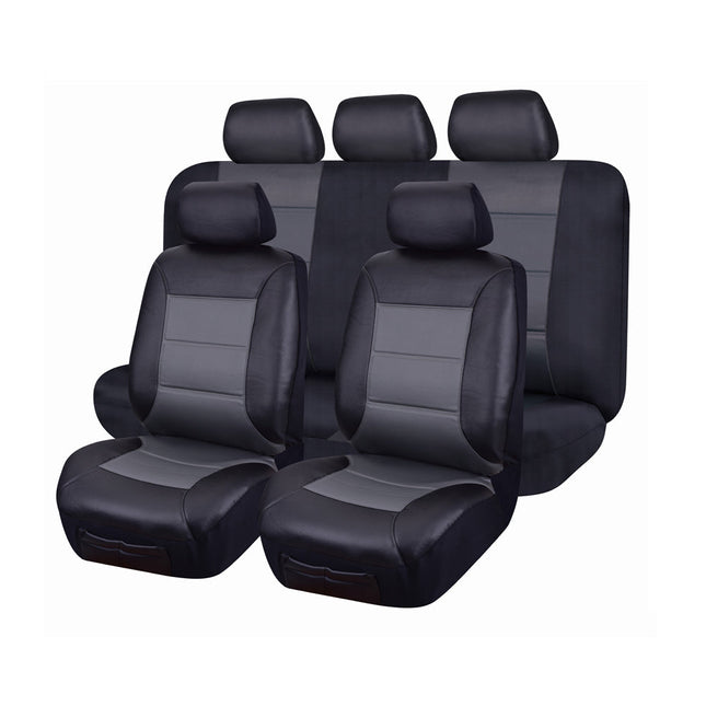 NNEDSZ Seat Covers for HOLDEN CAPTIVA CG MY07 - MY09 SERIES 09/2006 - 08/2009 CGII MY16 - MY18 02/2016 - ON 4X4 SUV/WAGON 5 SEATERS FR GREY EL TORO