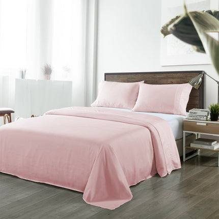 NNEDSZ Comfort Bamboo Blended Sheet & Pillowcases Set 1000TC Ultra Soft Bedding Queen Bubble Bath