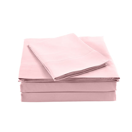 NNEDSZ Comfort Bamboo Blended Sheet & Pillowcases Set 1000TC Ultra Soft Bedding Queen Bubble Bath