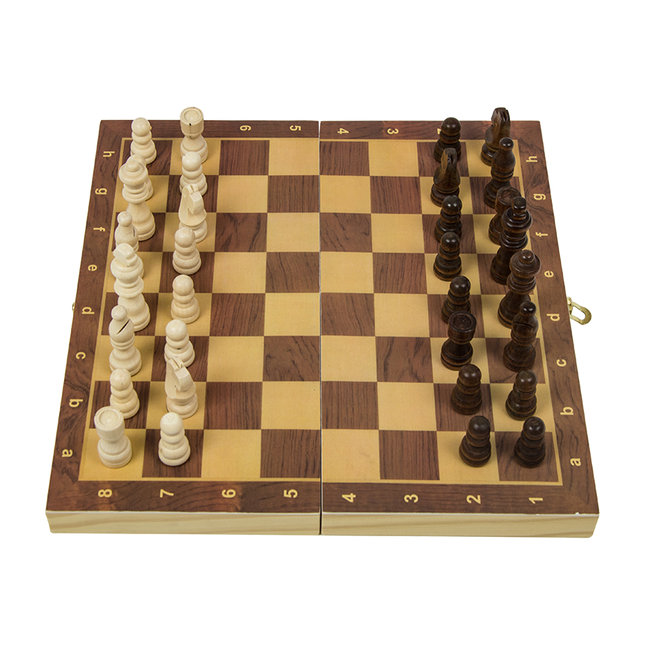 NNEDSZ Chess Board Games Folding Large Chess Wooden Chessboard Set Wood Toy Gift
