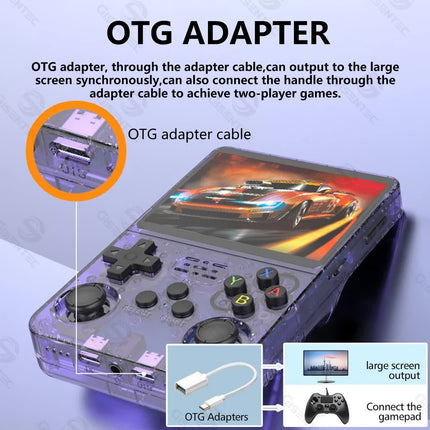 NNEDSZ Blue Retro Portable Gaming Console with 128GB, 1 Memory Card - 3D Games, HD Display, and Dual Joysticks