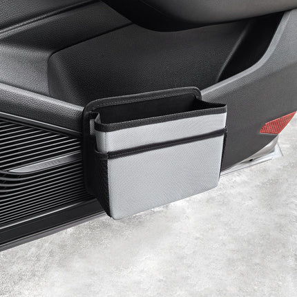NNEDSZ Grey Upgraded Waterproof Car Storage Bag - Multi-Position Hanging Organizer