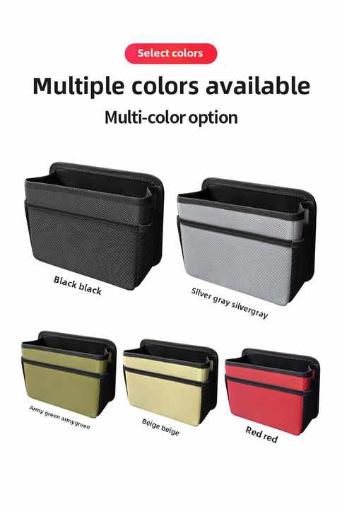 NNEDSZ Grey Upgraded Waterproof Car Storage Bag - Multi-Position Hanging Organizer