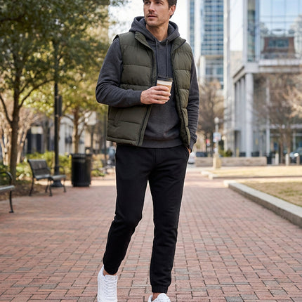 Vibe Men’s White Lifestyle Sneakers