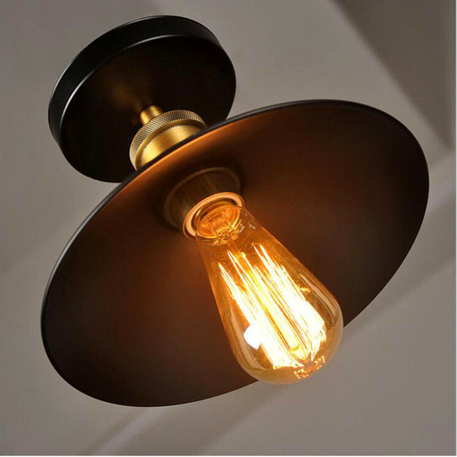 Vintage Retro Industrial Flush Mount Decoration Ceiling Lampshade Lighting Lamp~2331