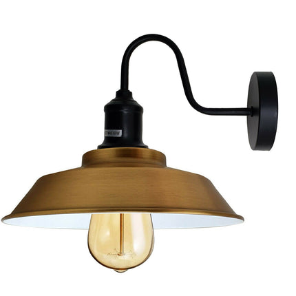 Metal Wall Lights Shade Indoor Retro Wall Sconce Lighting Wall Lamp~1979