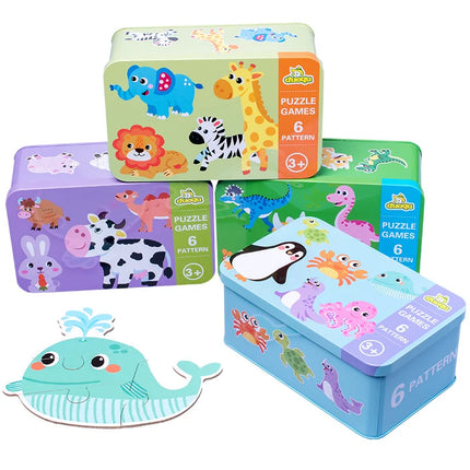 Wooden Animal Puzzle Set