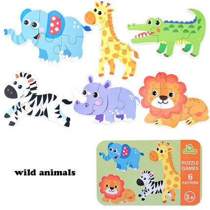 Wooden Animal Puzzle Set
