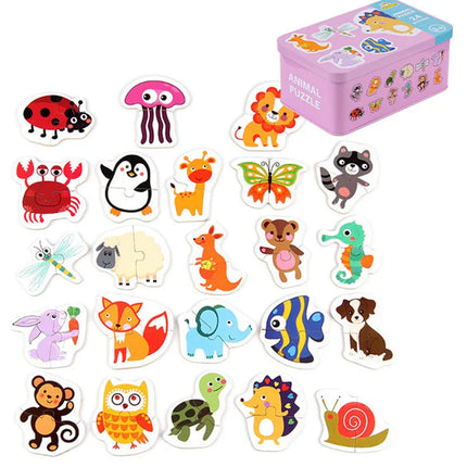 Wooden Animal Puzzle Set