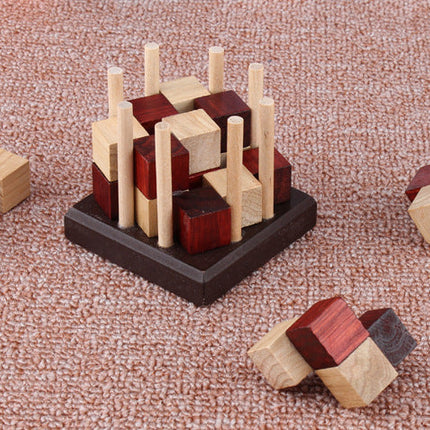 Wooden Educational Building Blocks for Children (4-6 Years)