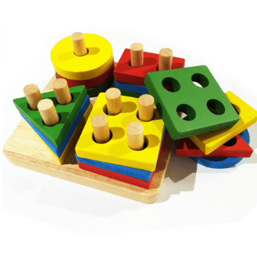 Wooden Geometric Shapes Puzzle