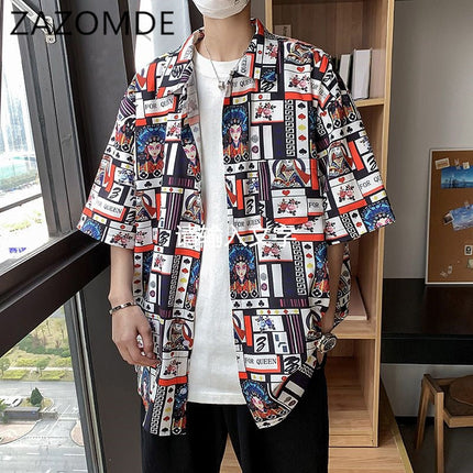 Men’s Graffiti Playing Cards Shirt