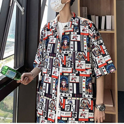 Men’s Graffiti Playing Cards Shirt