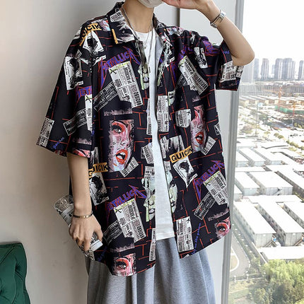 Men’s Graffiti Playing Cards Shirt