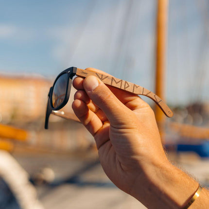 Eyewood | Engraved wooden sunglasses - Viking Runes