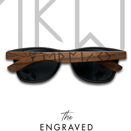 Eyewood | Engraved wooden sunglasses - Viking Runes