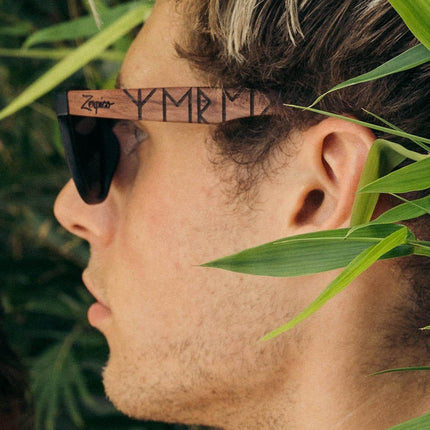 Eyewood | Engraved wooden sunglasses - Viking Runes