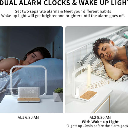Sunrise Alarm Clock With Wireless Charging Station