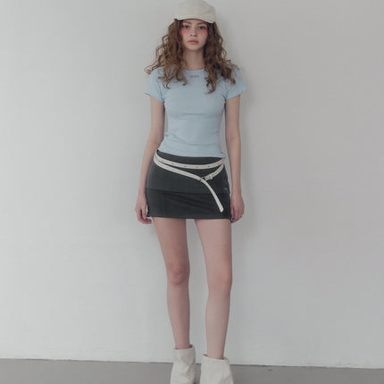 [TWEE] Nowell Panel Stitch Short-Sleeve T-Shirt