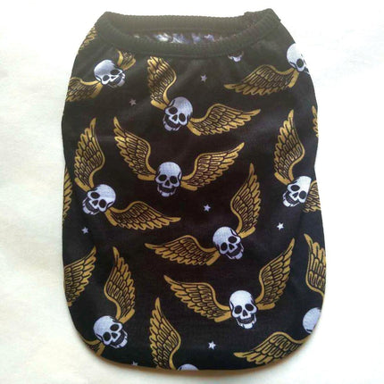 Skull Halloween Pet Clothes: Spooky Ghost Head Vest