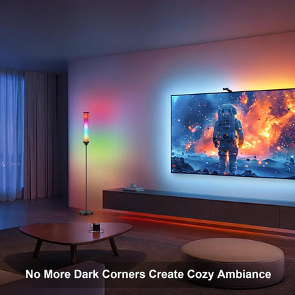 Smart RGBCW Floor Lamp With App Remote Controlled LED Lighting 12W