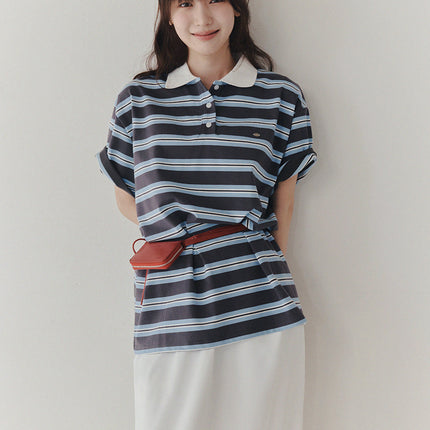 [TWEE] Kea Rugby Collar Short-Sleeve T-Shirt
