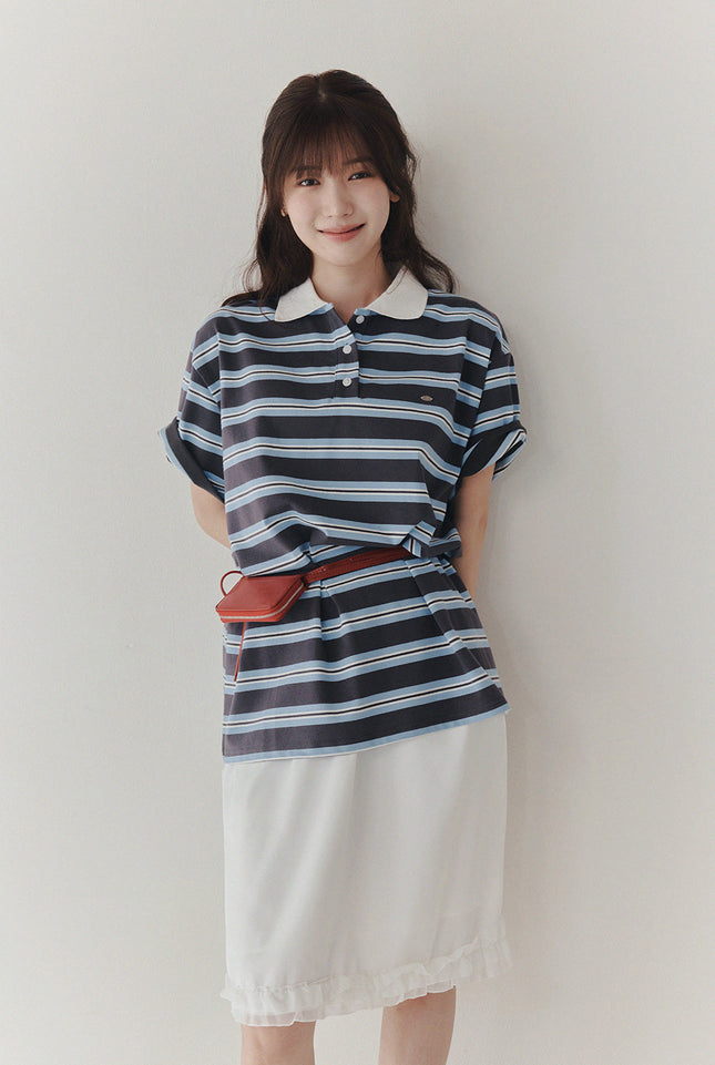 [TWEE] Kea Rugby Collar Short-Sleeve T-Shirt