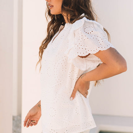 Aspyn Ruffle Sleeve Blouse