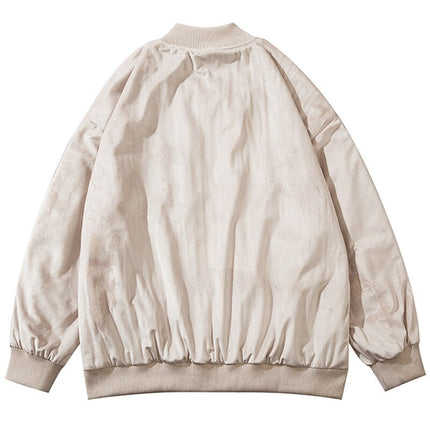 Heart Patchwork Bomber Jacket